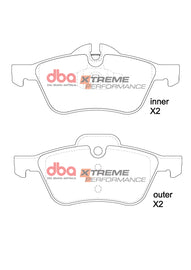 Pastiglie freni Xtreme Performance - asse anteriore - Mini Mini Cabrio (R52) 2004-2009 / Mini Mini Hatch (1st Gen) (R50) 2001-2006 / Mini Mini Hatch (1st Gen) (R53) 2001-2006