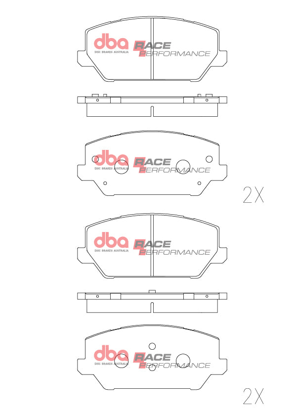 Pastiglie freni Race Performance - pastiglia 18,8 mm - asse anteriore - Hyundai Kona N 2021 / Hyundai i-30 N PD 2017-2021