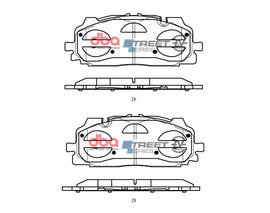 Pastiglie freni Street Series - Audi A6 quattro Avant C8 2018 / Audi A6 quattro C8 2018 / Audi A7 quattro 4G9 2018 / Audi A8 quattro D5 2017-2019 / Audi Q7 4M 2015-2020 (+13 modelli)