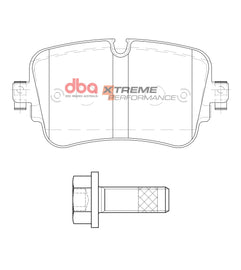 Pastiglie freni Xtreme Performance - asse posteriore - Audi E-TRON (GEN) 2018-2021 / Audi E-TRON Sportback (GEA) 2019-2021 / Audi Q7 4M 2015-2020 / Audi Q8 2018 / Audi SQ7 4M 2016