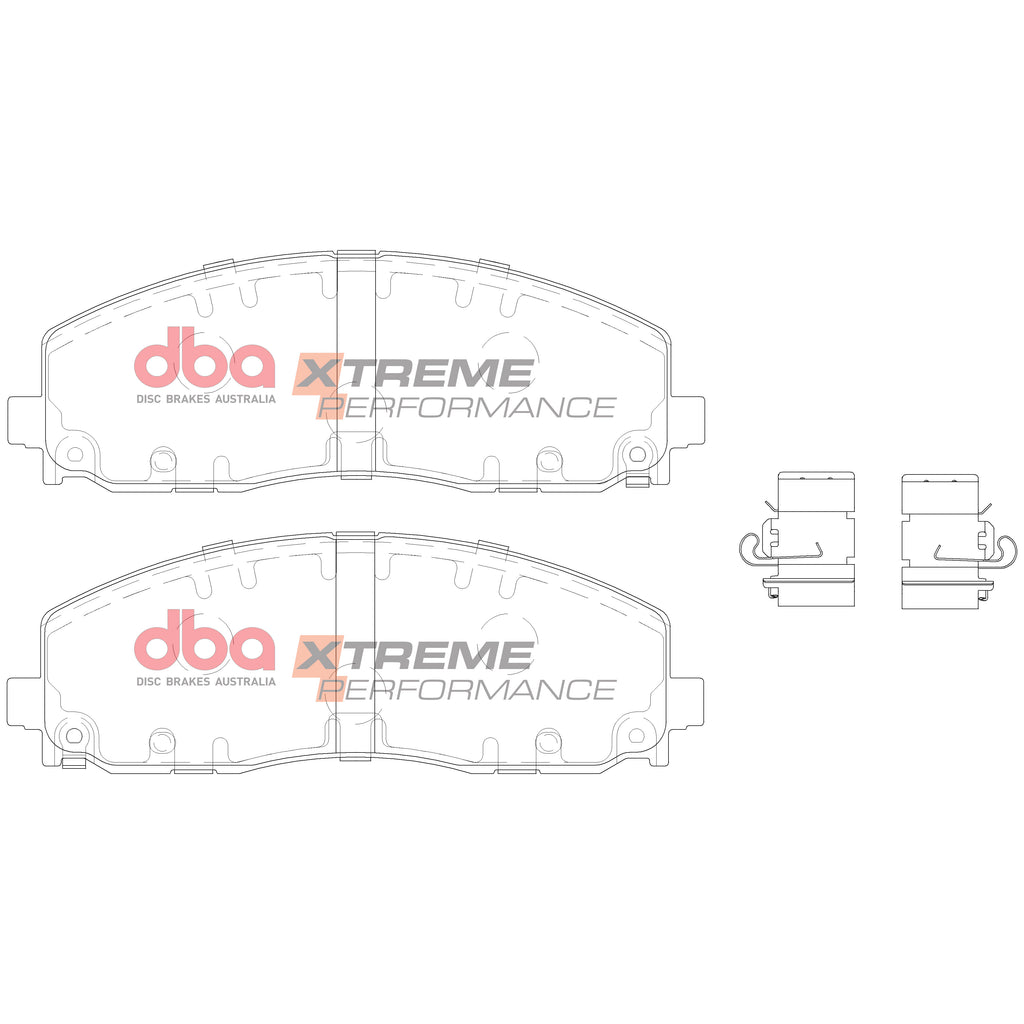 Pastiglie freni Xtreme Performance - asse anteriore - Chrysler Grand Voyager 2011-2016 / Fiat Freemont 2011-2016 / Jeep Gladiator 2018 / Jeep Wrangler (JL) 2018 / Lancia Voyager 2011-2016