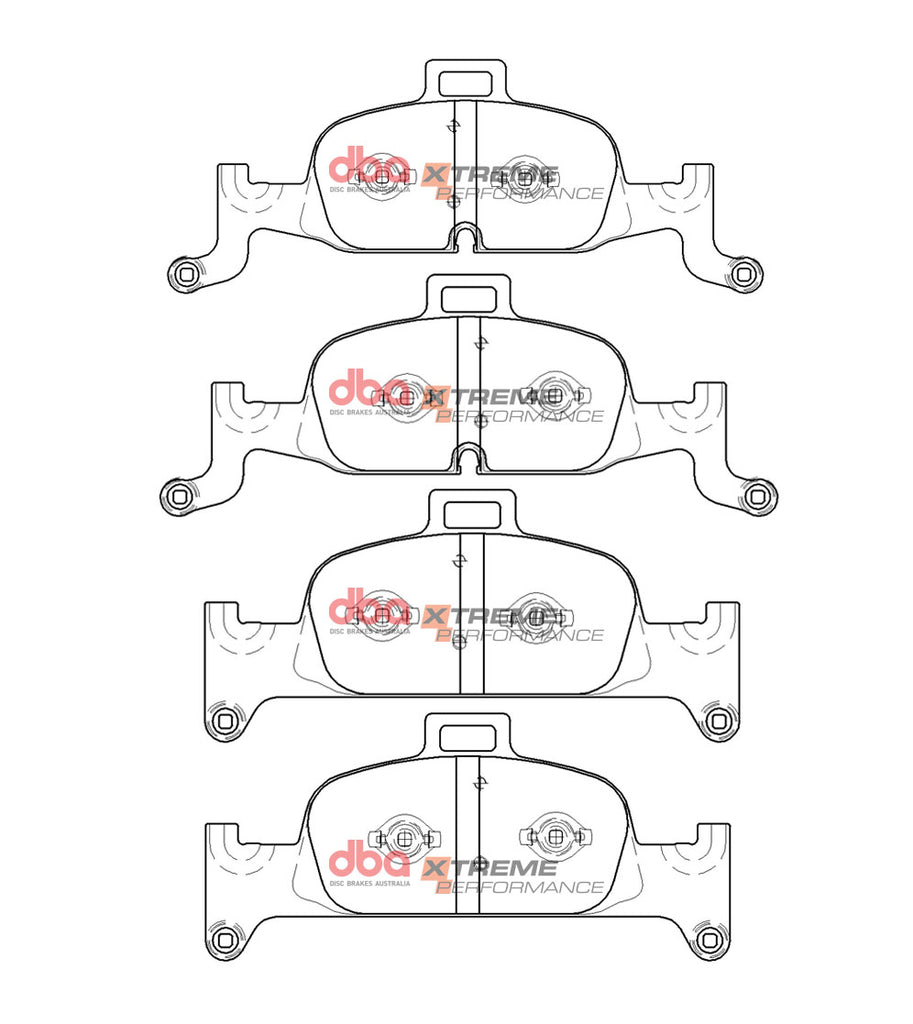 Pastiglie freni Xtreme Performance - asse anteriore - Audi A4 Allroad quattro Mk2 2016 / Audi A4 B9 2015 / Audi A4 quattro B9 2015 / Audi A5 B9 2016-2017 / Audi A5 Cabrio B9 2017 (+9 modelli)