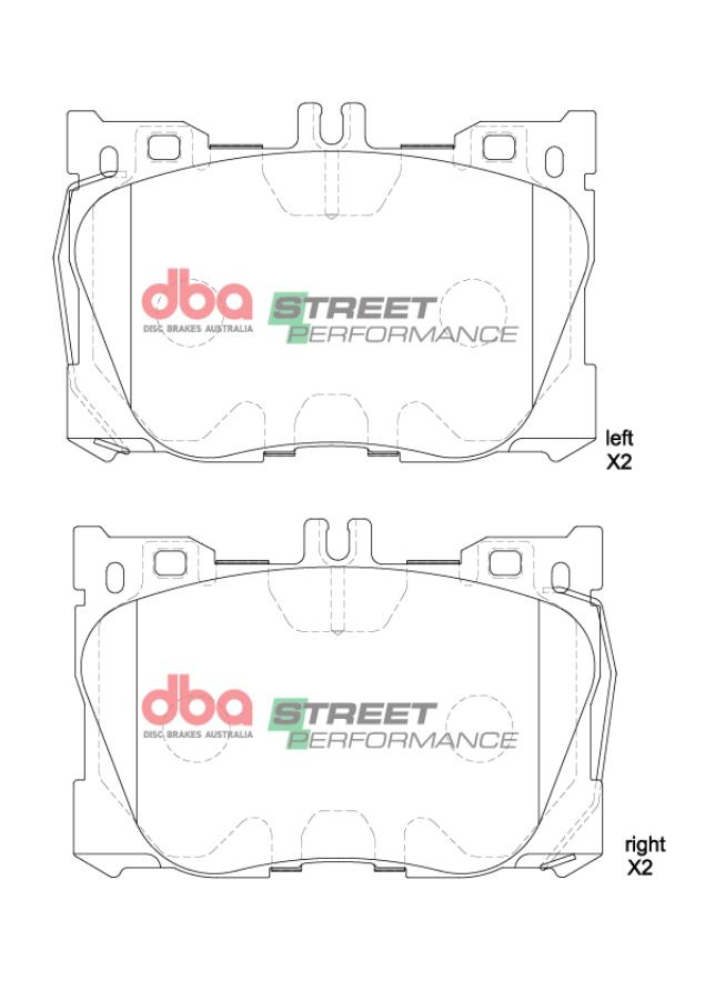 Pastiglie freni Street Performance - asse anteriore - Mercedes-Benz C-Class (W205) C43 AMG 2016-2018 / Mercedes-Benz C-Class Cabrio (A205) C43 AMG 2016-2018 (+51 modelli)