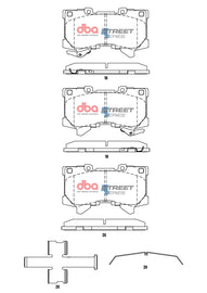Pastiglie freni Street Series - asse anteriore - Toyota Landcruiser 250 series 2024 / Toyota Landcruiser 300 series 2021