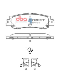 Pastiglie freni Street Series - asse posteriore - Toyota Landcruiser 250 series 2024 / Toyota Landcruiser 300 series 2021