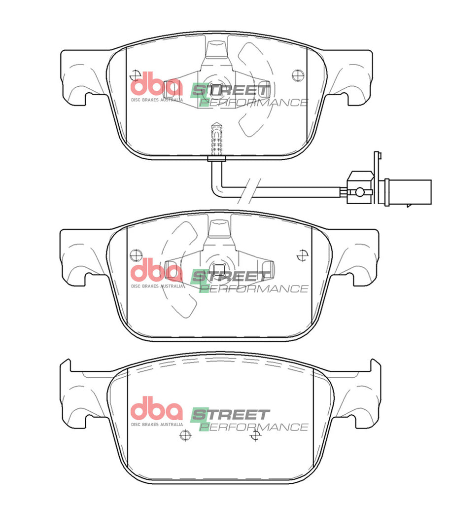 Pastiglie freni Street Performance - asse anteriore - Audi A4 Allroad quattro Mk2 2016 / Audi A4 B9 2015 / Audi A5 B9 2016-2017 / Audi A5 quattro B9 2016