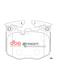Pastiglie freni Street Performance - asse anteriore - BMW Serie 3 (G20) 318 2019-2020 / BMW Serie 3 (G20) 320 2019-2020 / BMW Serie 3 (G20) 330 2019 / BMW Serie 3 (G20) 330e 2019 (+55 modelli)