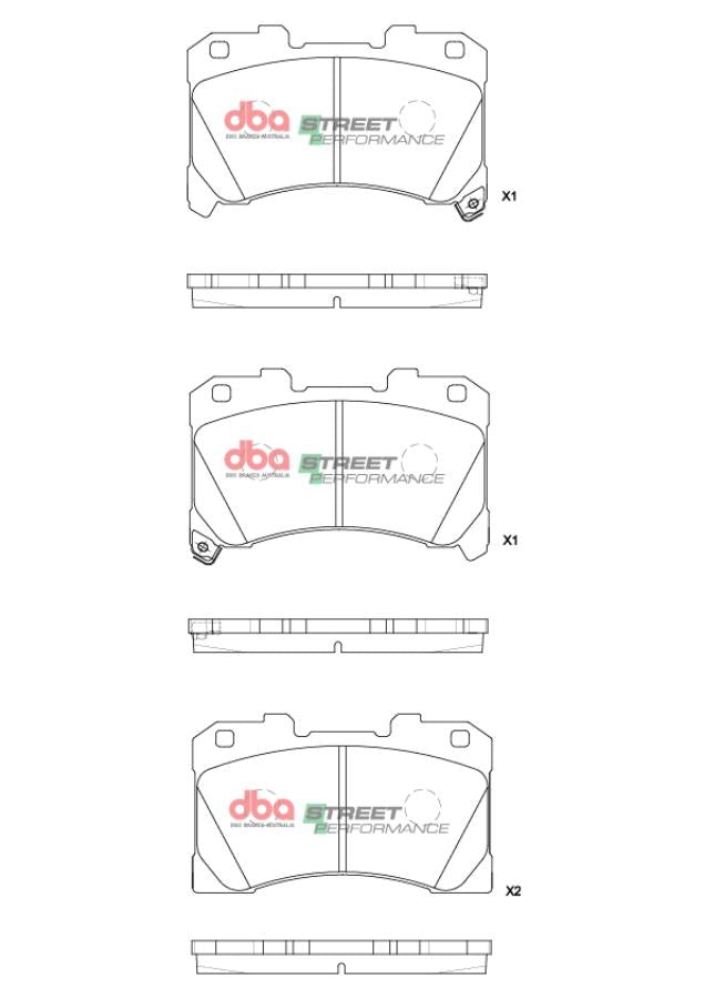 Pastiglie freni Street Performance - asse anteriore - Toyota Corolla GR 2023 / Toyota Yaris GR 2020