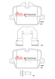 Pastiglie freni Xtreme Performance - asse posteriore - Toyota GR Supra 2019-2025 / Toyota Supra GR 2019-2025