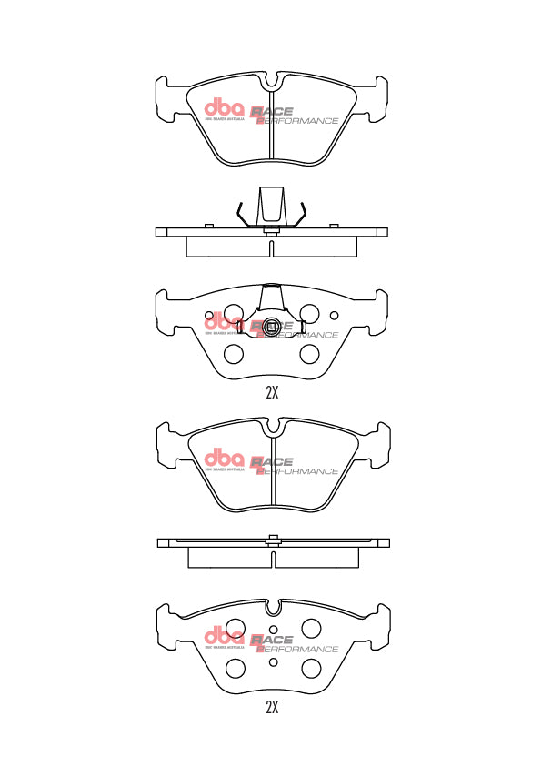 Pastiglie freni Race Performance - BMW Serie 3 (E46) 330 1999-2007 / BMW X3 (E83) 2003-2010 / BMW Z4 E85 2006-2009 / BMW Z4 E86 2006-2008 / MG 6 2013-2016 / MG ZT 2001-2005 (+2 modelli)