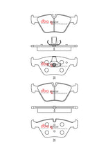 Carica l'immagine nel visualizzatore di Gallery, Pastiglie freni Race Performance - BMW Serie 3 (E46) 330 1999-2007 / BMW X3 (E83) 2003-2010 / BMW Z4 E85 2006-2009 / BMW Z4 E86 2006-2008 / MG 6 2013-2016 / MG ZT 2001-2005 (+2 modelli)
