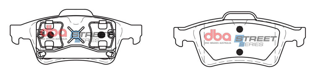 Pastiglie freni Street Series ceramico - asse posteriore - Ford Focus C-Max 2003-2005 / Holden Vectra ZC 2003-2004 / Mazda 3 BK 2004-2005 / Nissan Primera P12 2001-2008 / Nissan Primera W12 2002-2008 (+15 modelli)