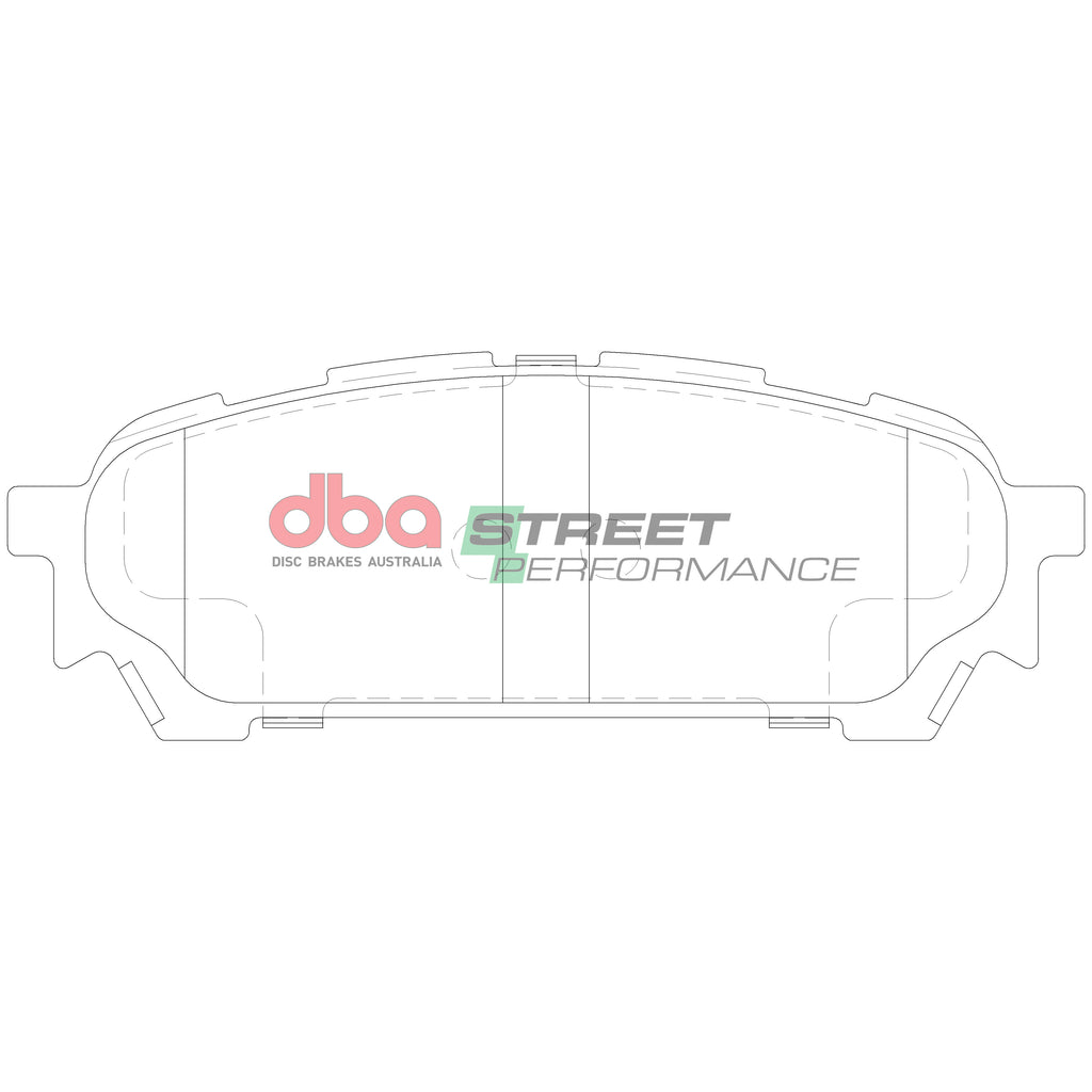 Pastiglie freni Street Performance - asse posteriore - Subaru Forester 2004-2008 / Subaru Forester SG5 2003-2008 / Subaru Impreza 2002-2008 / Subaru Impreza Sport 2002-2007