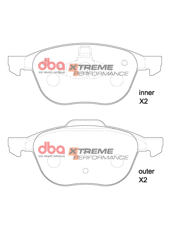 Pastiglie freni Xtreme Performance - asse anteriore - Ford C-Max (Mk1) 2007-2011 / Ford C-Max (Mk2) 2010-2019 / Ford EcoSport 2014-2018 / Ford EcoSport (Mk2) 2018 / Ford Focus (Mk2) 2005-2011 (+24 modelli)