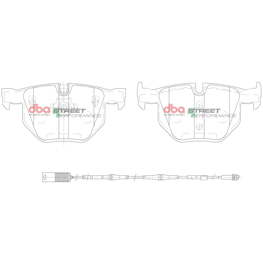 Pastiglie freni Street Performance - asse posteriore - BMW Serie 5 (E60) 520 2003-2010 / BMW Serie 5 (E60) 523 2004-2010 / BMW Serie 5 (E60) 525 2003-2010 / BMW Serie 5 (E60) 530 2003-2010 (+12 modelli)