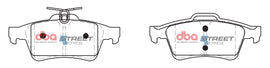 Pastiglie freni Street Series ceramico - asse posteriore - Cadillac BLS 2006-2010 / Citroen C5 2008-2018 / Daimler Super Eight 2006-2010 / Daimler Super V8 2006-2008 / Ford C-Max (Mk1) 2007-2011 (+60 modelli)