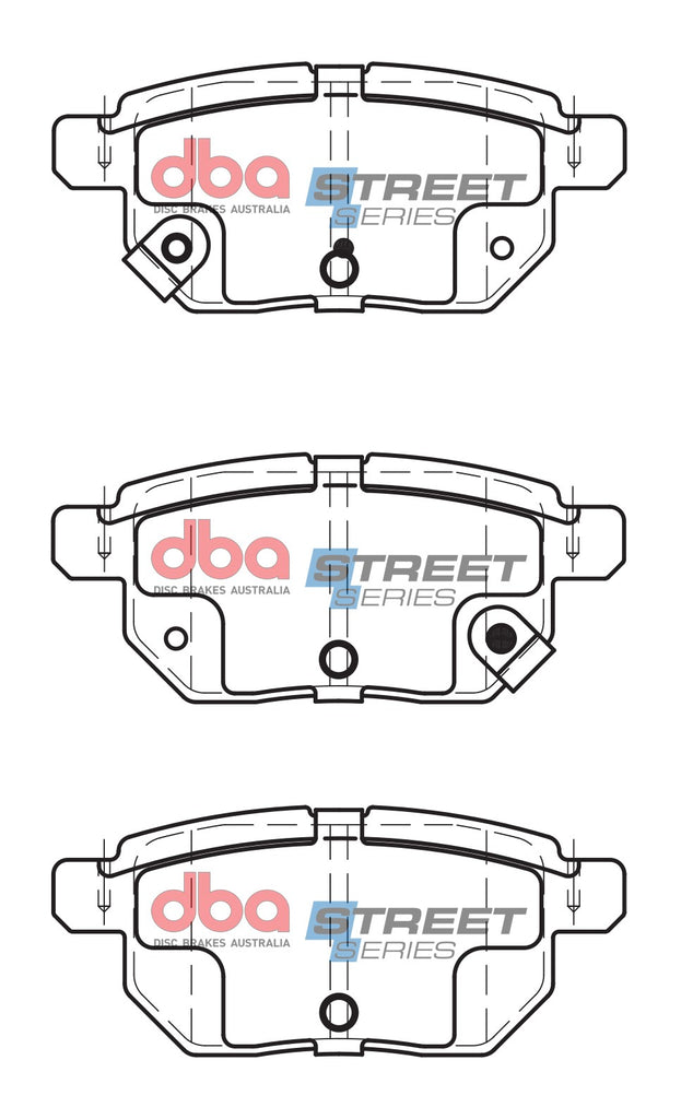Pastiglie freni Street Series ceramico - asse posteriore - Aston Martin Cygnet 2010-2013 / Lexus CT200h 2010 / Subaru Trezia 2012-2017 / Suzuki Baleno 2016 / Toyota Auris 2012-2018 (+18 modelli)