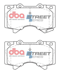 Pastiglie freni Street Series Semi metallic - asse anteriore - Lexus LX450 2015 / Lexus LX570 2007-2015 / Toyota Landcruiser 200 series 2007-2016 / Toyota Sequoia 2007-2010