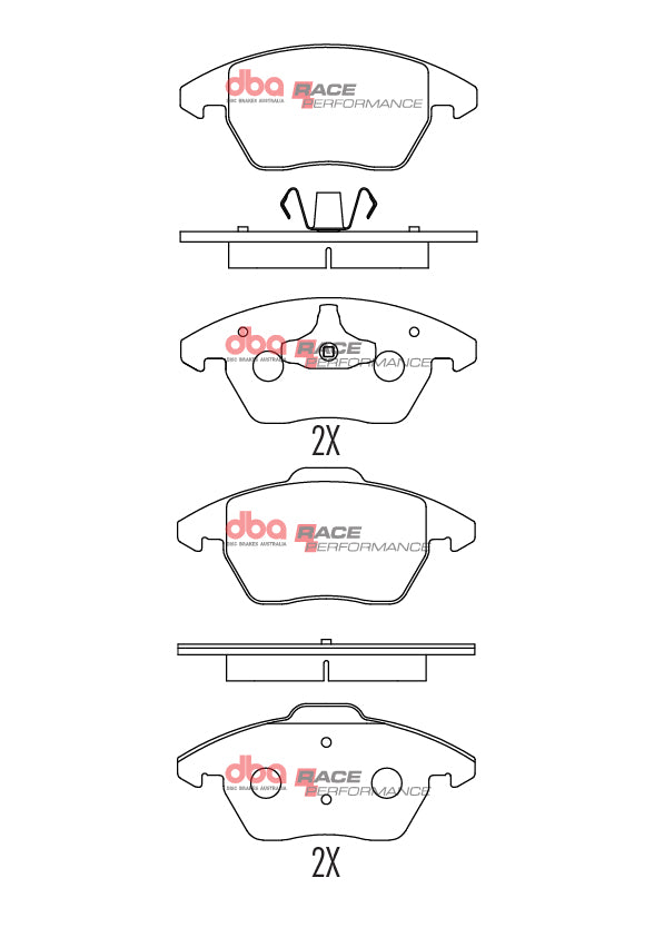 Pastiglie freni Race Performance - Audi A1 8X 2010-2018 / Audi A1 quattro 8X 2012-2018 / Audi A3 8P 2003-2013 / Audi A3 Cabrio 8P 2008-2013 / Audi A3 quattro 8P 2004-2013 (+42 modelli)