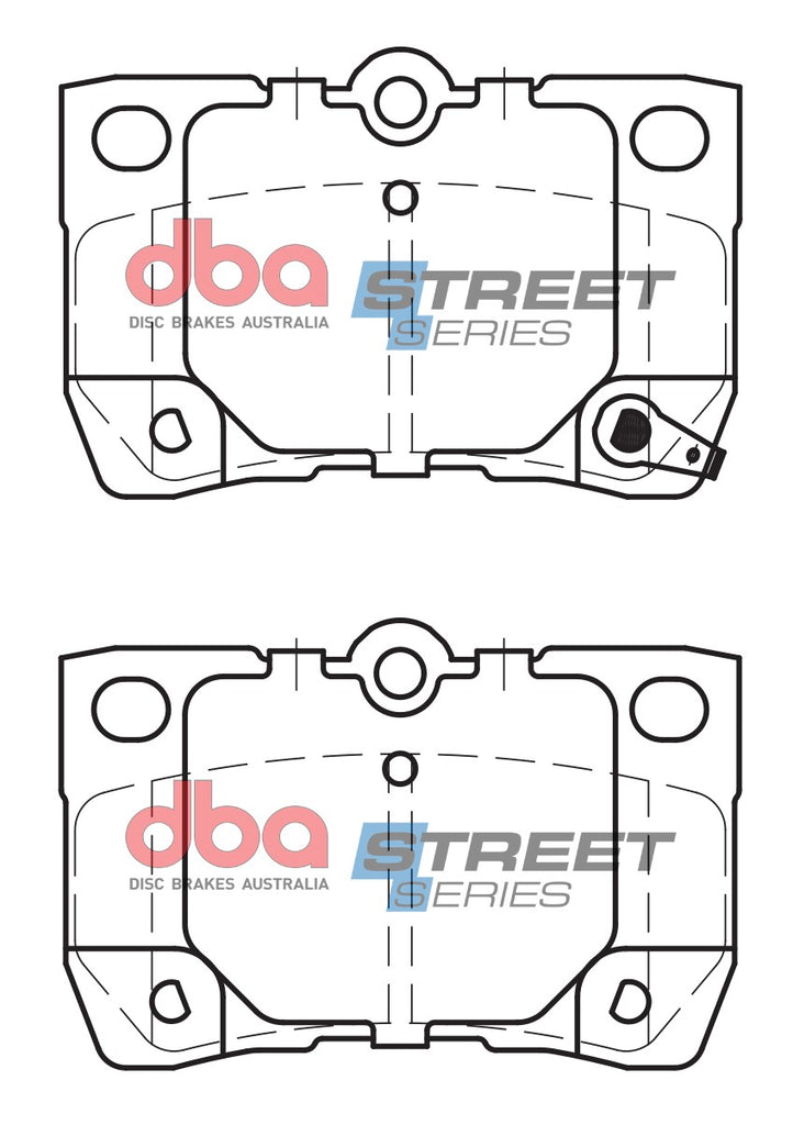 Pastiglie freni Street Series ceramico - asse posteriore - Lexus GS300 2005-2012 / Lexus GS430 2005-2012 / Lexus GS450h 2006-2012 / Lexus GS460 2008-2012 / Lexus IS200D 2010-2012 / Lexus IS220D 2005-2011 (+1 modelli)