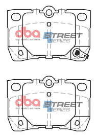 Pastiglie freni Street Series ceramico - asse posteriore - Lexus GS300 2005-2012 / Lexus GS430 2005-2012 / Lexus GS450h 2006-2012 / Lexus GS460 2008-2012 / Lexus IS200D 2010-2012 / Lexus IS220D 2005-2011 (+1 modelli)