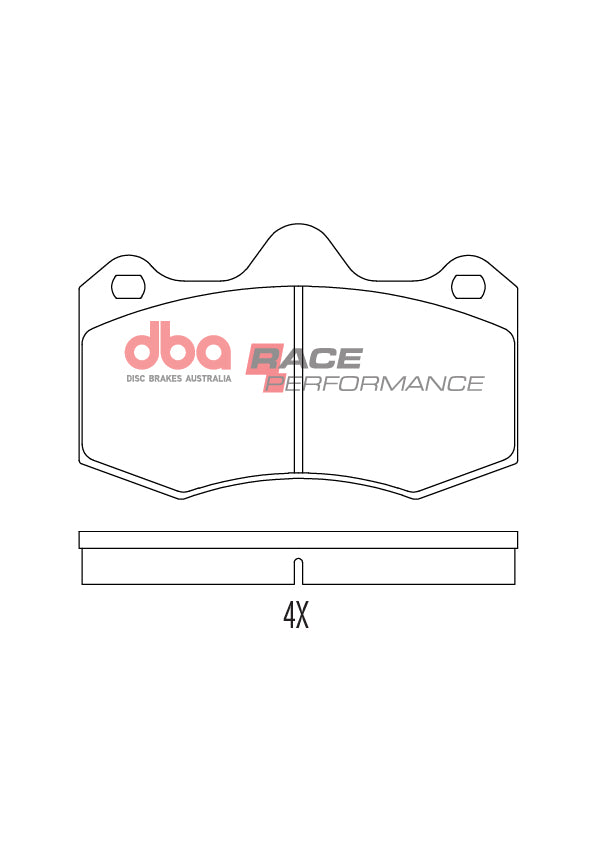 Pastiglie freni Race Performance - Holden Commodore (VZ) 2004-2006 / Holden Hsv Z 2005-2006 / Lotus Evora 2009-2017 / Lotus Exige (Series 3) 2012-2021 / Morgan Aero 8 2000-2004 (+10 modelli)