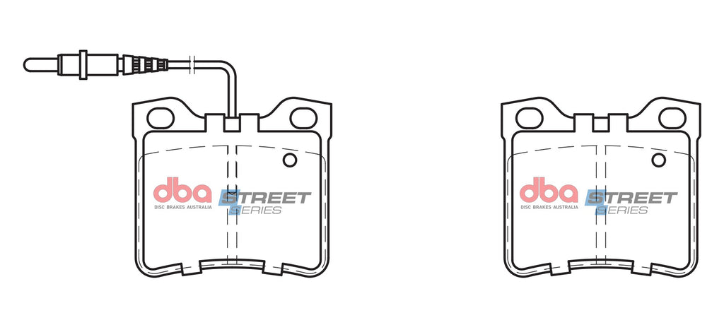 Pastiglie freni Street Series Semi metallic - asse posteriore - Mercedes-Benz V-Class V200 1996-2002 / Mercedes-Benz V-Class V220 TD 1998-2003 / Mercedes-Benz V-Class V230 1996-2003 (+3 modelli)