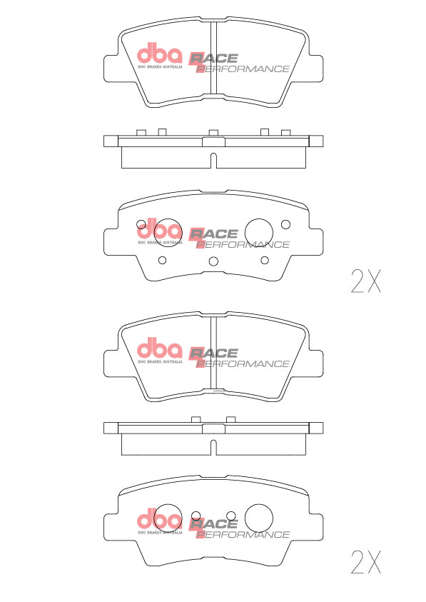 Pastiglie freni Race Performance - Hyundai Ioniq 2016-2017 / Hyundai Veloster 2011-2016 / Hyundai i-30 GD 2012-2017 / Hyundai i-30 PD 2017-2018 / Kia Carens 2013-2019 (+11 modelli)