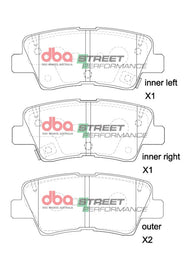 Pastiglie freni Street Performance - asse posteriore - Hyundai Ioniq 2016-2017 / Hyundai Veloster 2011-2016 / Hyundai i-30 GD 2012-2017 / Hyundai i-30 PD 2017-2018 / Kia Carens 2013-2019 (+11 modelli)