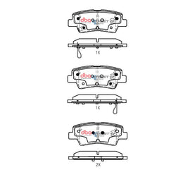 Pastiglie freni Hyundai Ioniq / Kona / Kia Niro 2017 On R - Hyundai Ioniq 2016-2017 / Hyundai Veloster 2011-2016 / Hyundai i-30 GD 2012-2017 / Hyundai i-30 PD 2017-2018 / Kia Carens 2013-2019 (+11 modelli)