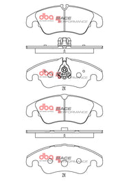 Pastiglie freni Race Performance - Audi A4 Allroad quattro 2009-2016 / Audi A4 B8 2008-2015 / Audi A4 quattro B8 2008-2015 / Audi A5 B8 2007-2017 / Audi A5 Cabrio B8 2009-2017 (+12 modelli)