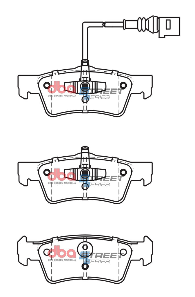 Pastiglie freni Street Series Semi metallic - asse posteriore - Volkswagen Caravelle 2004-2010 / Volkswagen Touareg (1st Gen) 2003-2010 / Volkswagen Transporter (Kombi) / Camper T5 KOMBI 2003-2010