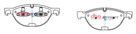 Pastiglie freni Street Series ceramico - asse anteriore - BMW X5 (E70) 30D 35D E70 2007-2013 / BMW X5 (F15) 2013-2018 / BMW X6 (E71) 35D E71 40D 2008-2014