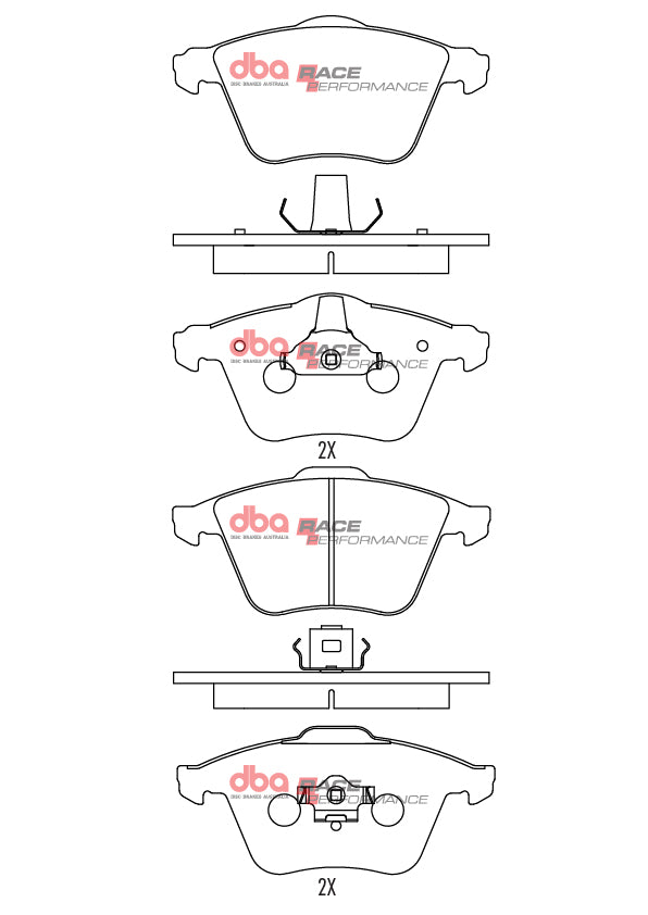 Pastiglie freni Race Performance - Audi A6 C5 / 4B 2000-2005 / Audi A6 quattro Avant C5 / 4B 1998-2005 / Audi A6 quattro C5 / 4B 1999-2005 / Audi allroad quattro 2002-2006