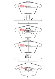 Pastiglie freni Race Performance - Audi A6 C5 / 4B 2000-2005 / Audi A6 quattro Avant C5 / 4B 1998-2005 / Audi A6 quattro C5 / 4B 1999-2005 / Audi allroad quattro 2002-2006