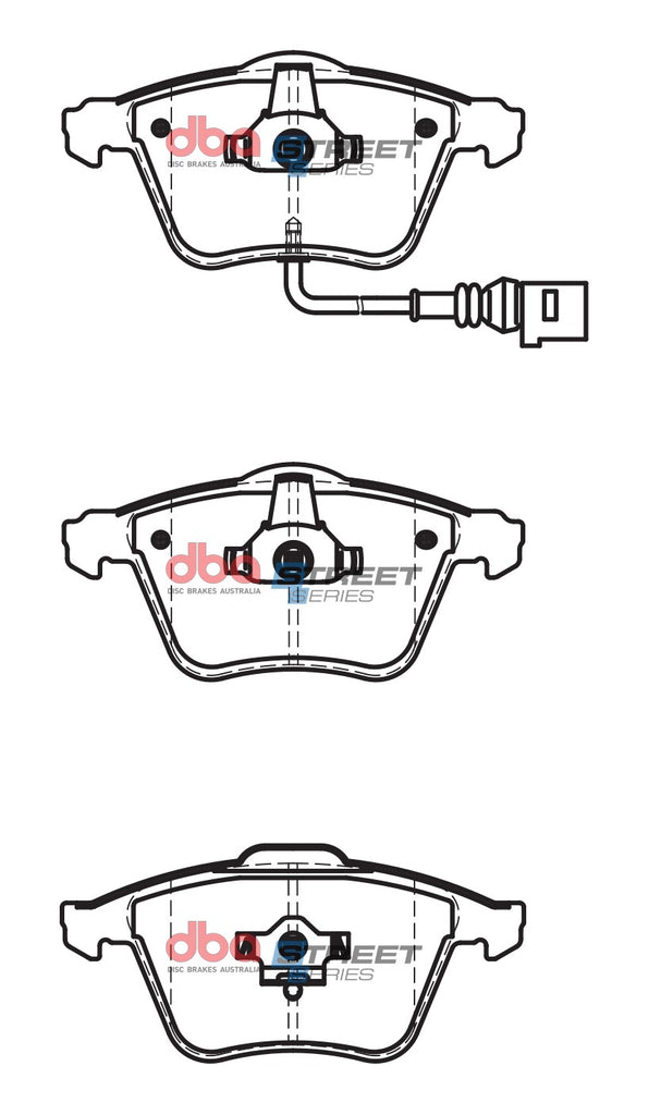 Pastiglie freni Street Series ceramico - asse anteriore - Audi A6 C5 / 4B 2000-2005 / Audi A6 quattro Avant C5 / 4B 1998-2005 / Audi A6 quattro C5 / 4B 1999-2005 / Audi allroad quattro 2002-2006