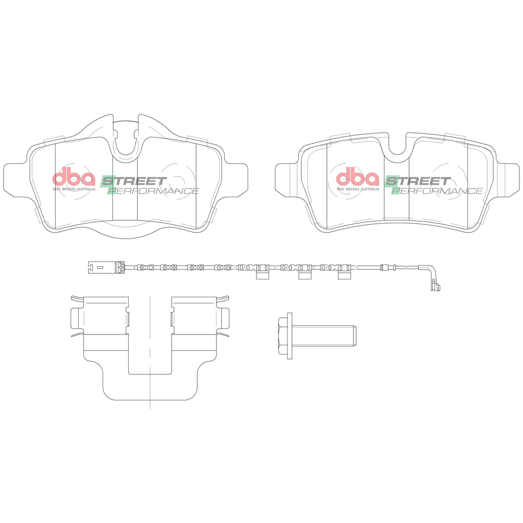 Pastiglie freni Street Performance - asse posteriore - Mini Mini Clubman (R55) 2007-2015 / Mini Mini Clubvan 2012-2014 / Mini Mini Cabrio (R57) 2008-2016 / Mini Mini Coupé (R58) 2011-2015 (+2 modelli)