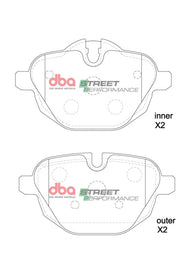 Pastiglie freni Street Performance - asse posteriore - BMW Serie 5 (F10) 518 2013-2017 / BMW Serie 5 (F10) 520 2010-2017 / BMW Serie 5 (F10) 523 2010-2012 / BMW Serie 5 (F10) 525 2010-2017 (+43 modelli)