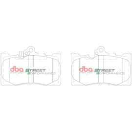 Pastiglie freni Street Performance - asse anteriore - Lexus GS250 2012 / Lexus GS300 2005-2012 / Lexus GS300h 2013-2019 / Lexus GS430 2005-2012 / Lexus GS450h 2006-2019 / Lexus GS460 2008-2012 (+6 modelli)