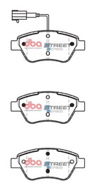 Pastiglie freni Street Series ceramico - asse anteriore - Alfa Romeo Mi.To 2008-2010 / Citroen Nemo 2008-2010 / Citroen Nemo Multispace 2009-2010 / Fiat 500 2007-2013 / Fiat Bravo 2007-2010 (+13 modelli)