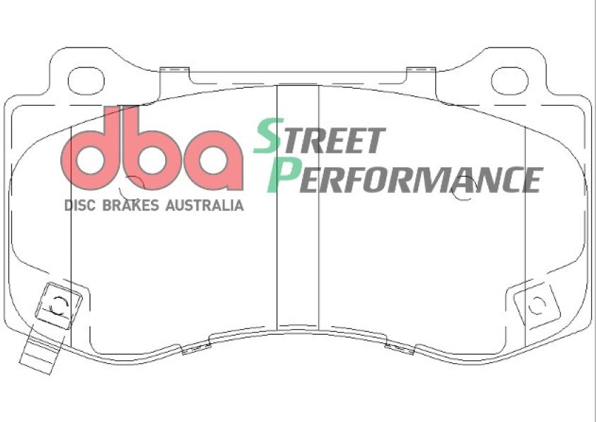 Pastiglie freni Street Performance - asse anteriore - Chrysler 300C 2006-2011 / Dodge Challenger 2008-2015 / Dodge Charger 2006-2015 / Dodge Magnum 2005-2008 / Jeep Grand Cherokee 2006-2011