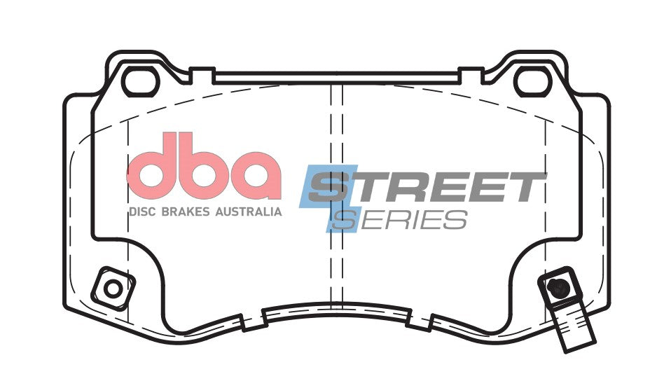 Pastiglie freni Street Series ceramico - asse anteriore - Chrysler 300C 2006-2011 / Dodge Challenger 2008-2015 / Dodge Charger 2006-2015 / Dodge Magnum 2005-2008 / Jeep Grand Cherokee 2006-2011