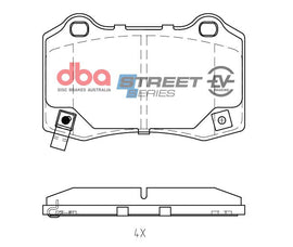 Pastiglie freni SSEV SSEV [Tesla Roadster 2012 On / Model S 2014 On / Model X 2016 On R - Chrysler 300C 2006-2011 / Dodge Magnum 2005-2008 / Jeep Grand Cherokee 2006-2011 / Tesla Model S 2012-2017 / Tesla Model 10 2015