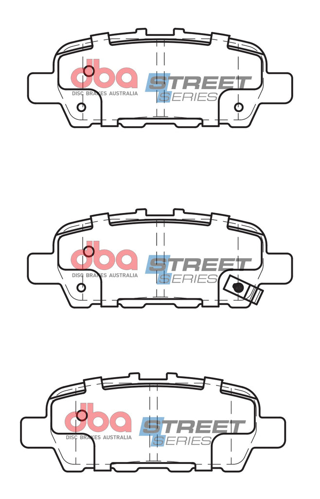 Pastiglie freni Street Series ceramico - asse posteriore - Infiniti EX30D 2010-2013 / Infiniti EX37 2008-2013 / Infiniti G37 2008-2014 / Infiniti M30D 2010-2014 / Infiniti M35h 2011-2014 (+26 modelli)