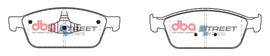 Pastiglie freni Street Series ceramico - asse anteriore - Ford Focus (Mk3) 2011-2018 / Ford Kuga (Mk2) 2013-2019 / Ford Tourneo Connect 2013-2015 / Ford Transit Connect 2014-2016