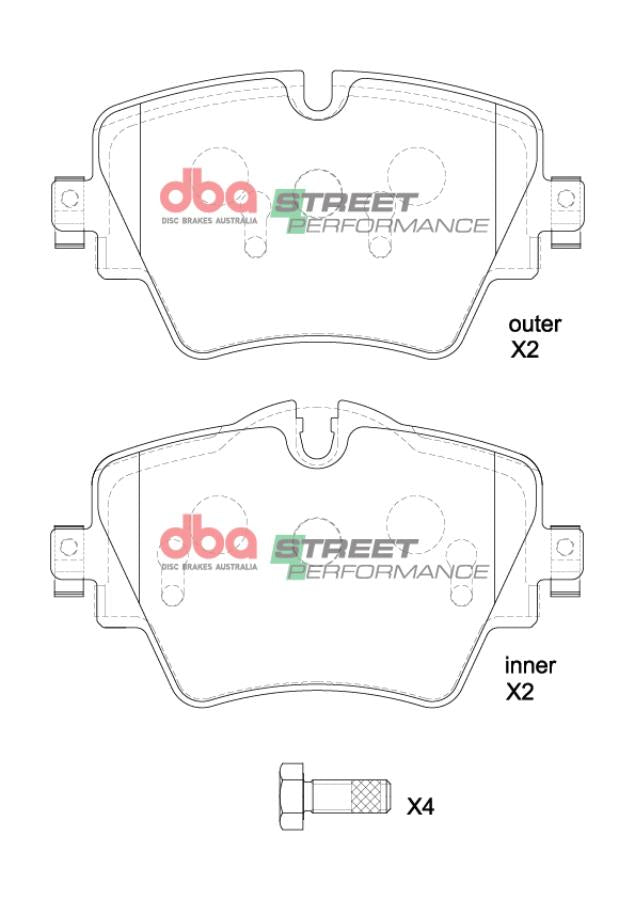 Pastiglie freni Street Performance - asse anteriore - BMW Serie 1 (F40) 116 2019 / BMW Serie 1 (F40) 118 2019 / BMW Serie 1 (F40) 120 2019 / BMW Serie 1 (xDrive F40) 120 2019 (+39 modelli)
