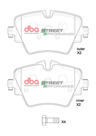 Pastiglie freni Street Performance - asse anteriore - BMW Serie 1 (F40) 116 2019 / BMW Serie 1 (F40) 118 2019 / BMW Serie 1 (F40) 120 2019 / BMW Serie 1 (xDrive F40) 120 2019 (+39 modelli)