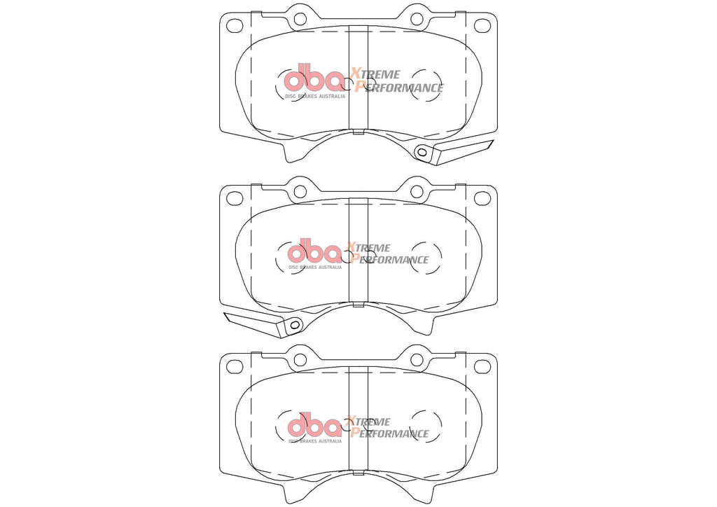 Kit dischi e pastiglie Xtreme Performance T3 scanalato - Toyota Fortuner AN150 / 160 2016 / Toyota Hi-Lux 2023