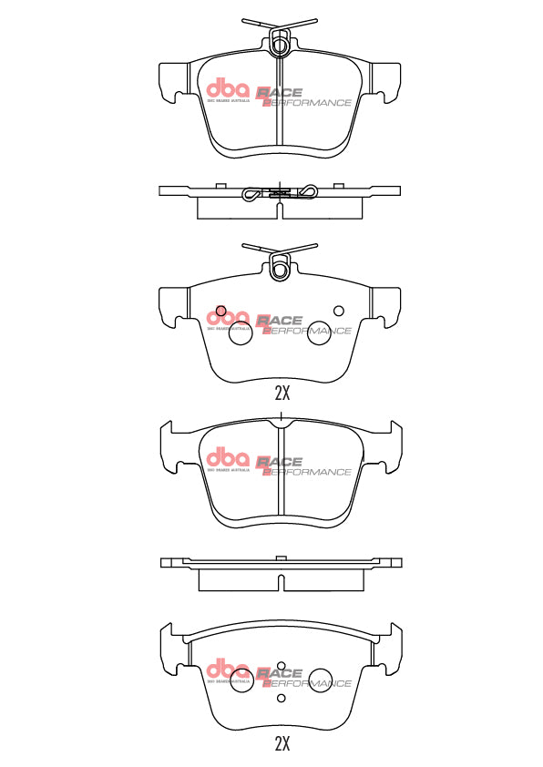 Pastiglie freni Race Performance - Audi A3 8V 2012-2020 / Audi A3 Cabrio 8V 2014-2020 / Audi A3 Cabrio quattro 8V 2014-2020 / Audi A3 quattro 8V 2012-2020 / Audi Q2 2016-2018 (+26 modelli)