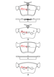 Pastiglie freni Race Performance - Audi A3 8V 2012-2020 / Audi A3 Cabrio 8V 2014-2020 / Audi A3 Cabrio quattro 8V 2014-2020 / Audi A3 quattro 8V 2012-2020 / Audi Q2 2016-2018 (+26 modelli)